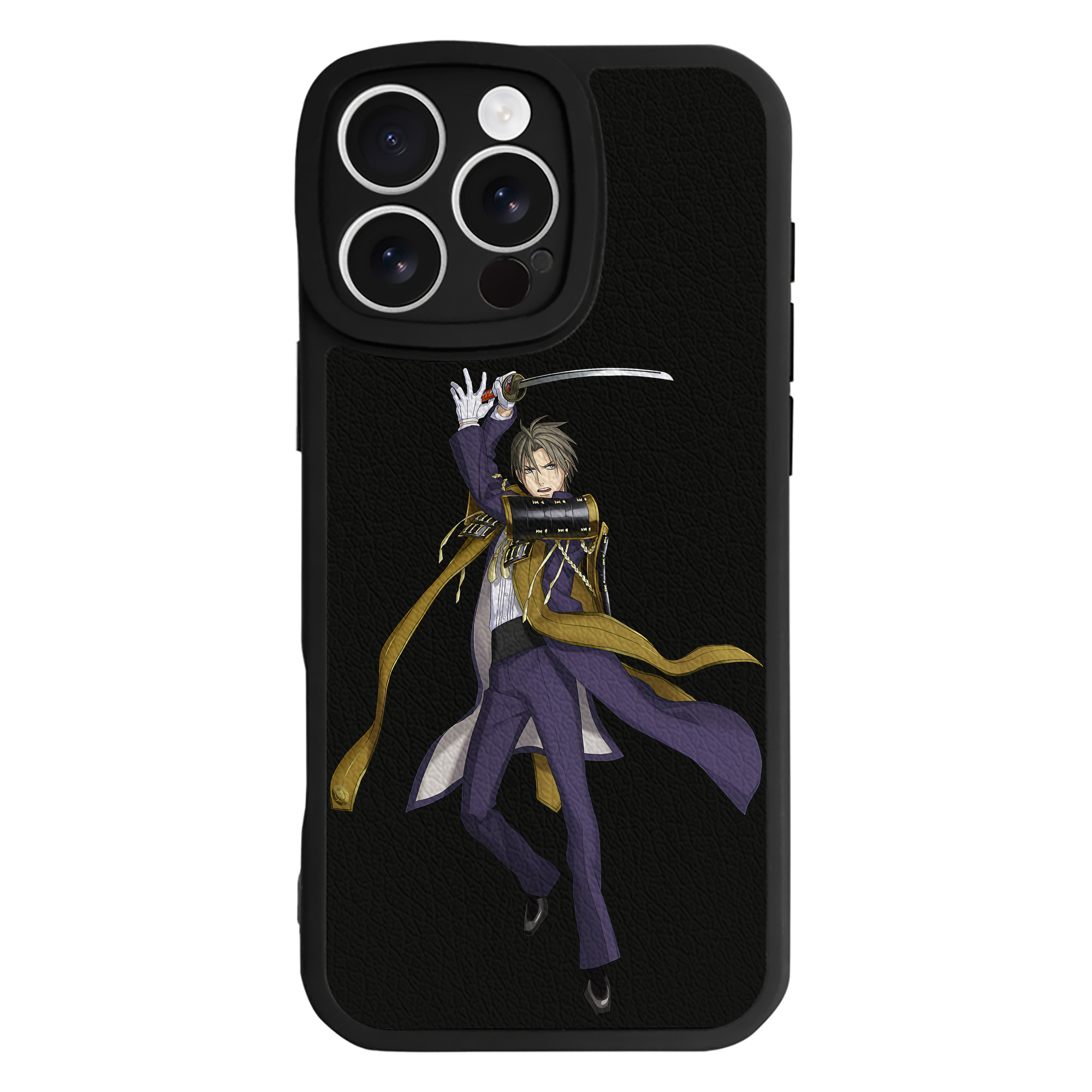 （画像用） 刀剣乱舞 Touken Ranbu 【iPhone 16シリーズ対応】シリコンスマホケース（レザー調） 材質：シリコン